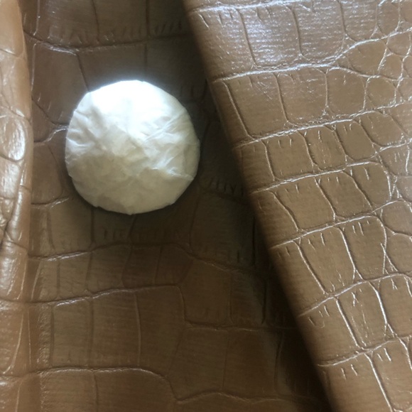 NWT $698 Veronica Beard Lawrence Croc Embossed Faux Leather Dickey Jacket - Picture 14 of 15